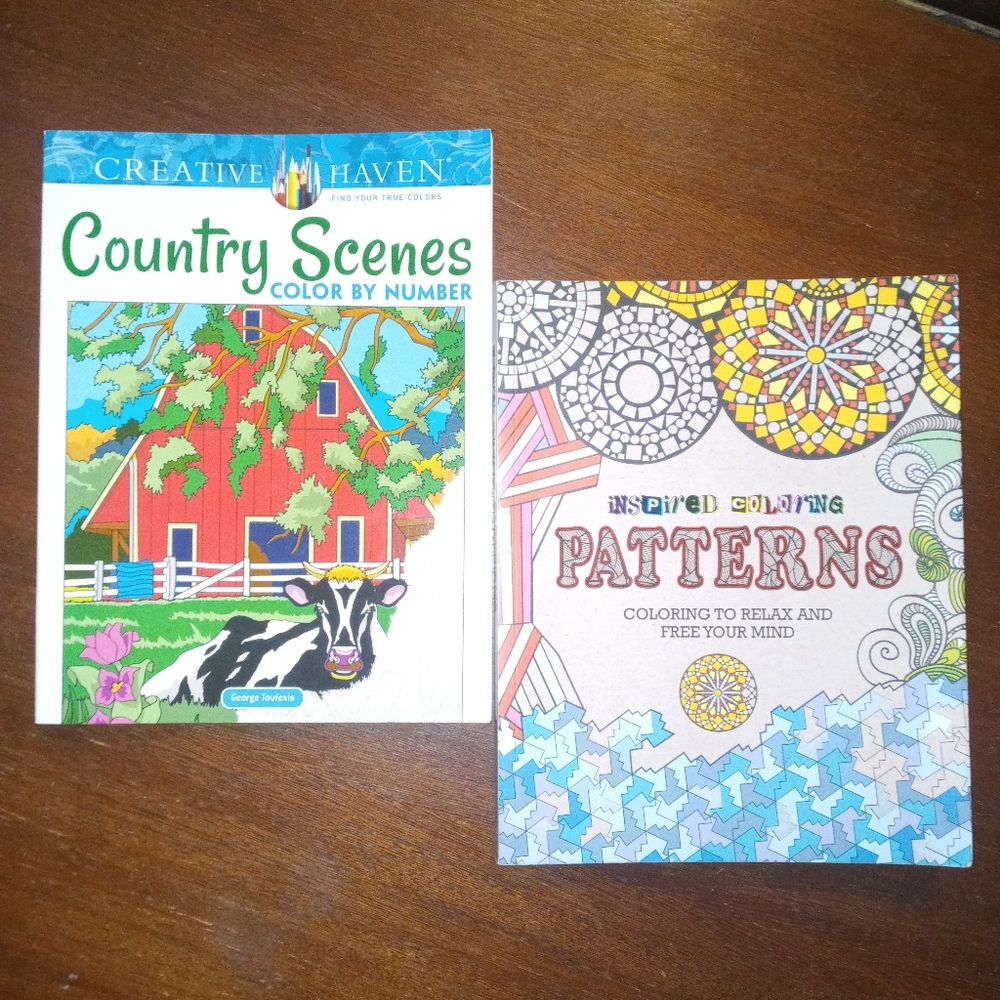 4 Adult Coloring Books